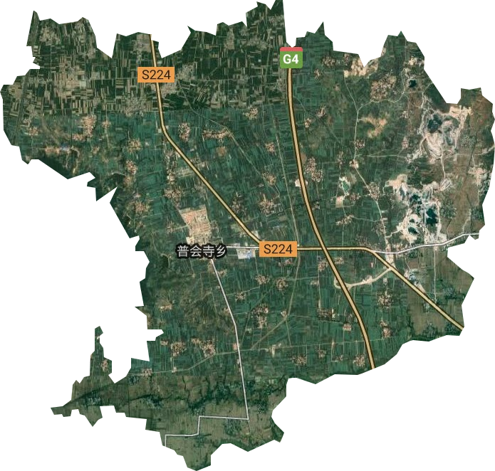 普会寺乡卫星图