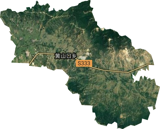 黄山口乡卫星图
