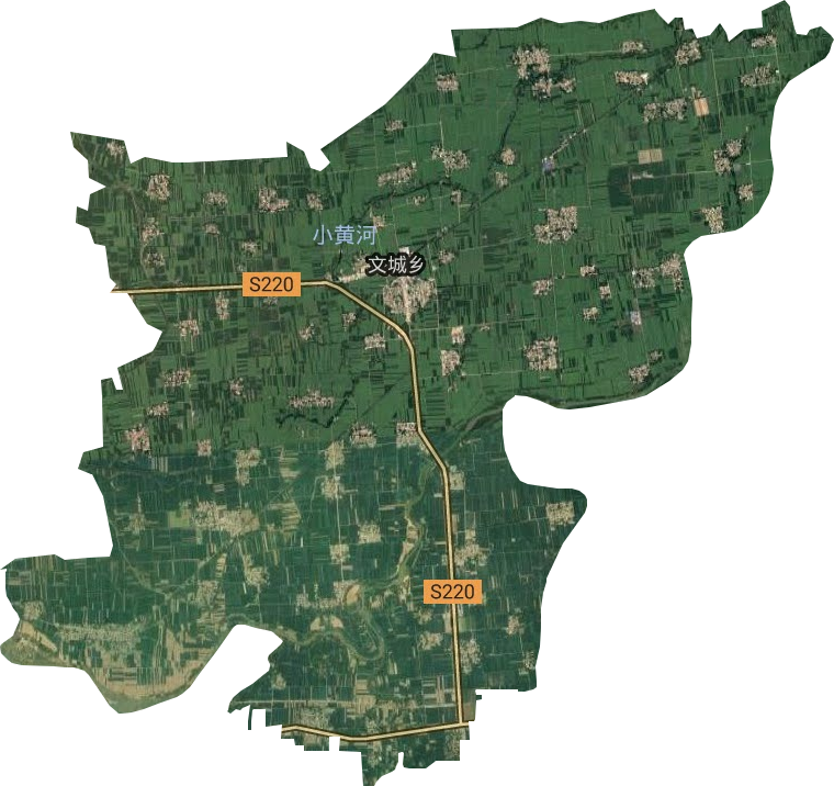 文城乡卫星图