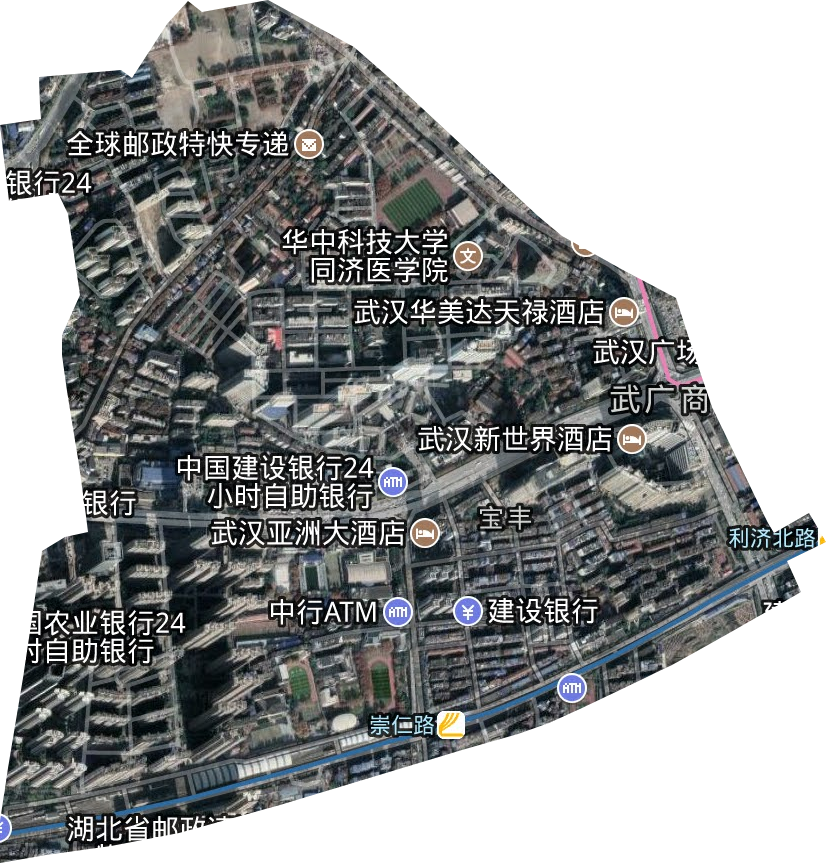 宝丰街道卫星图