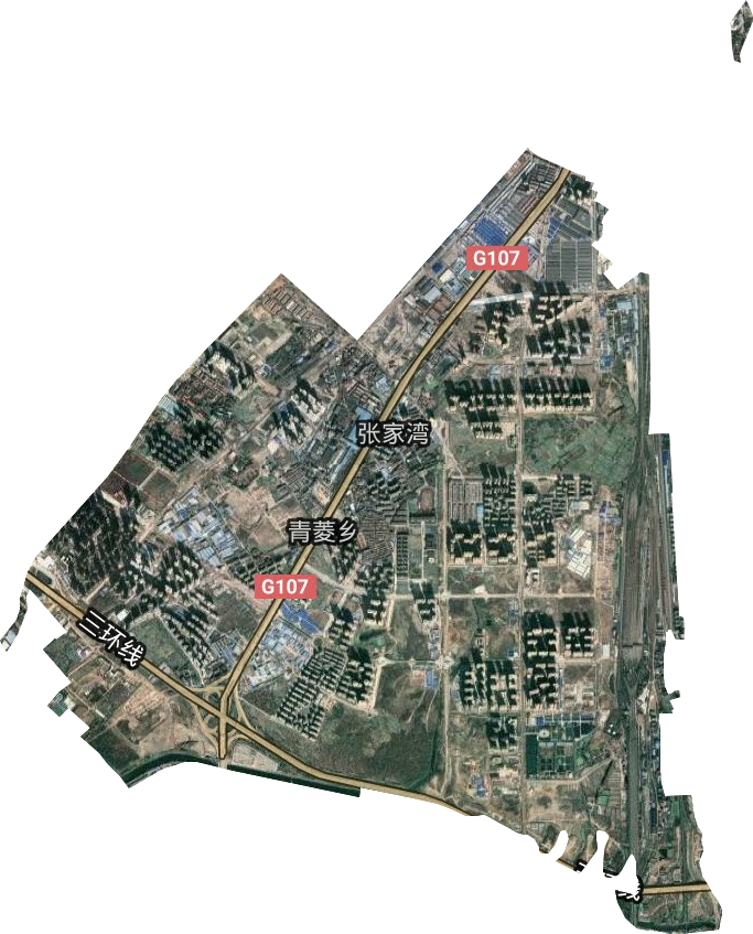 张家湾街道卫星图