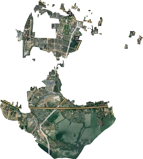洪山街道卫星图