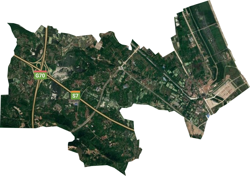 清谭湖办事处卫星图