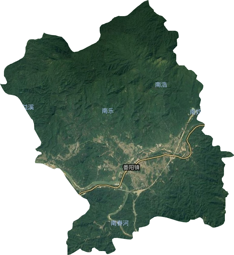 番阳镇卫星图