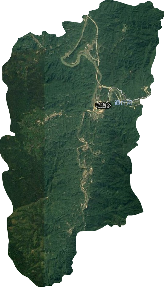毛道乡卫星图