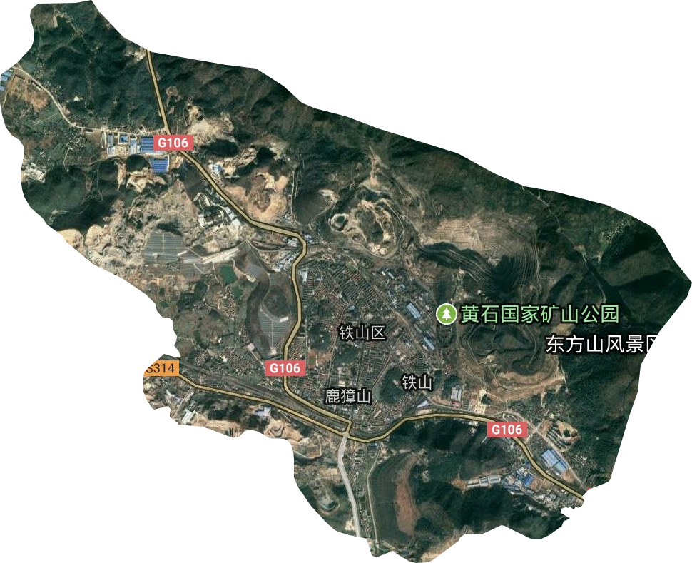 区直辖村模拟镇卫星图