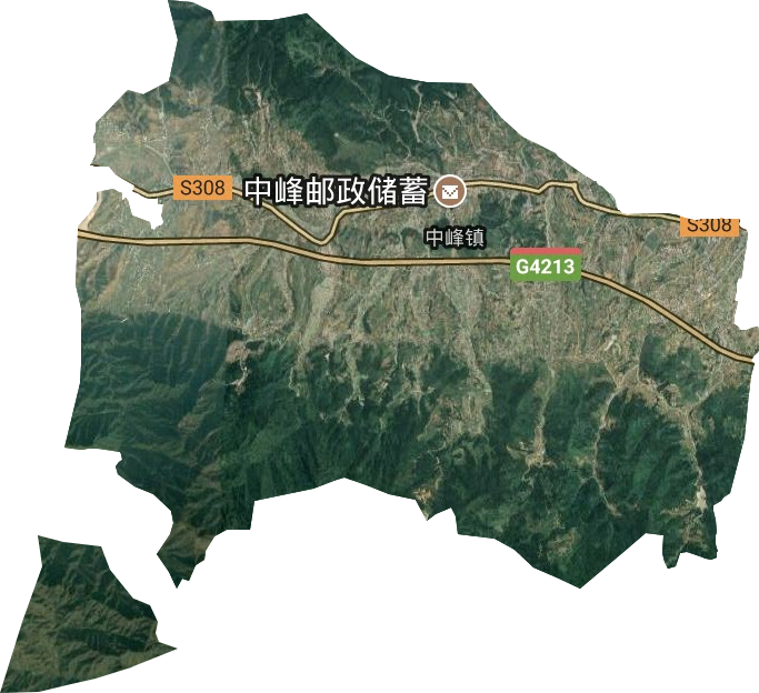 中峰镇卫星图