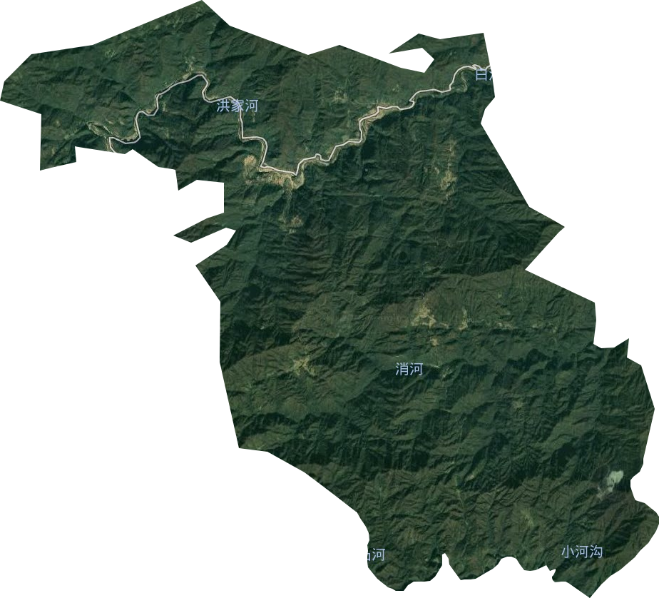 白杨坪林业开发管理区卫星图