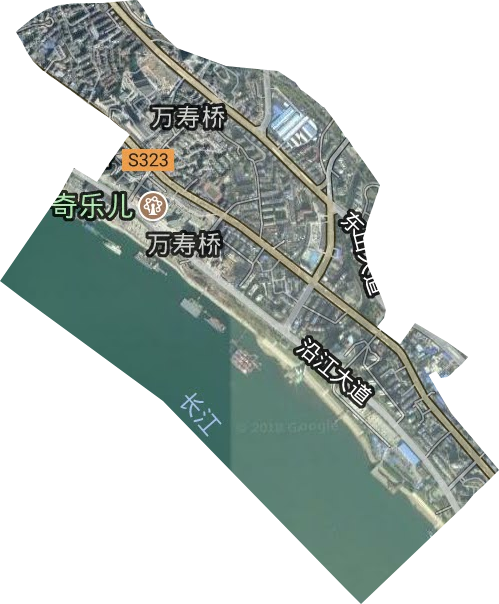 万寿桥街道卫星图