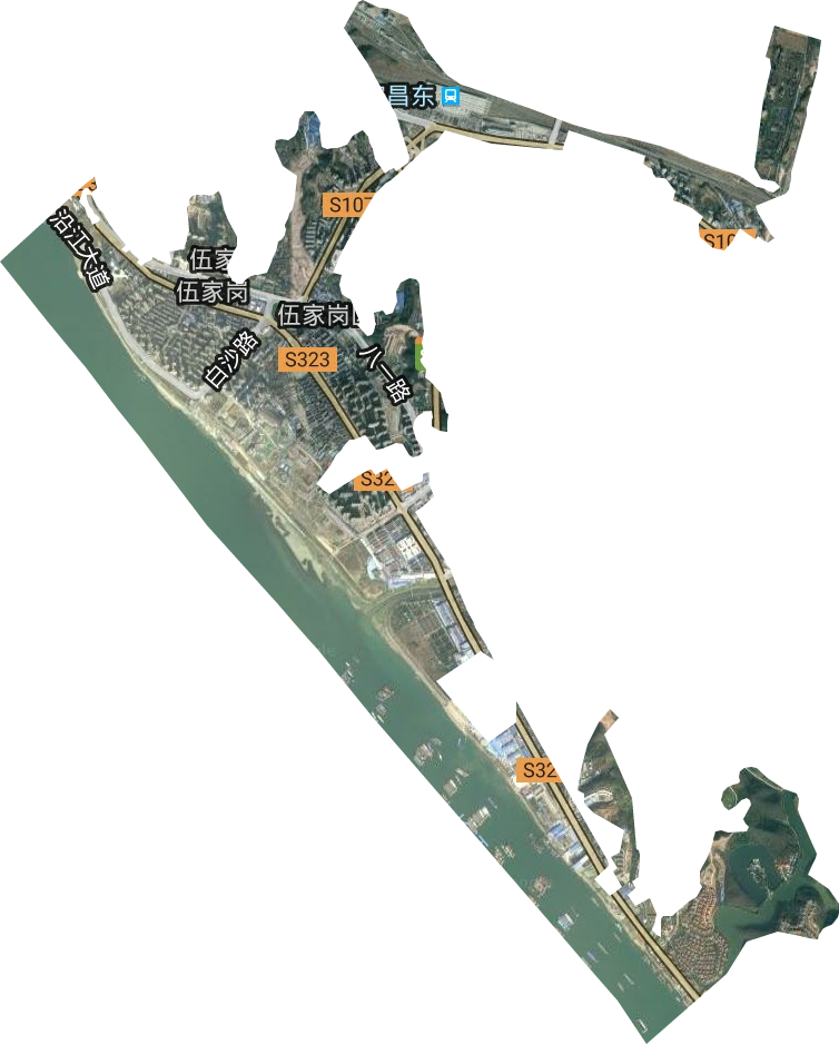 伍家岗街道卫星图