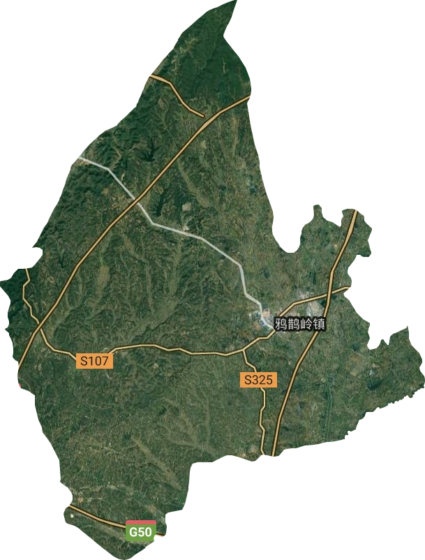 鸦鹊岭镇卫星图