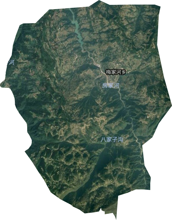 梅家河乡卫星图
