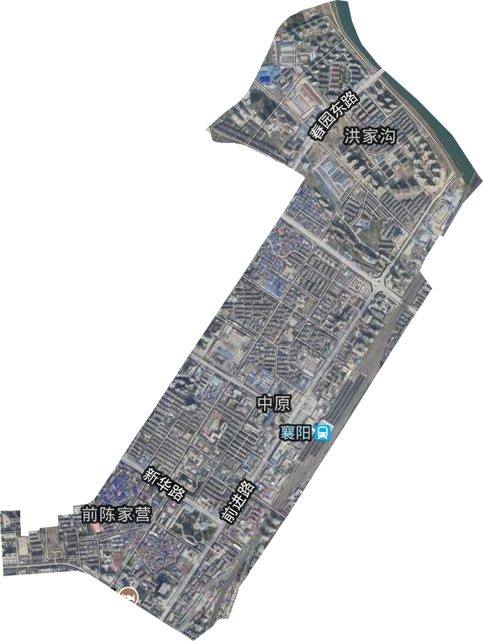 中原街道卫星图