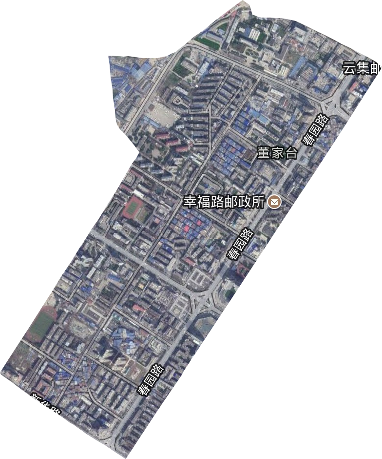 高新区七里河街道卫星图
