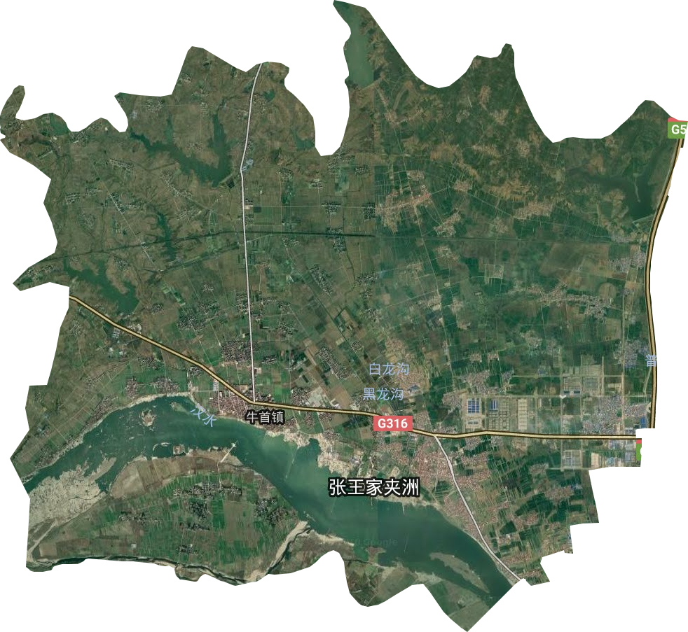 牛首镇卫星图
