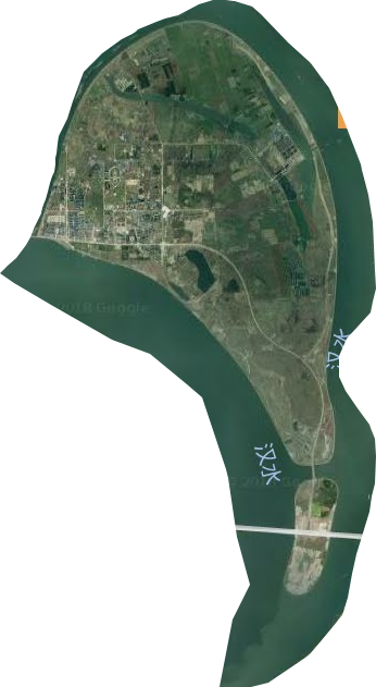 鱼梁洲开发区卫星图