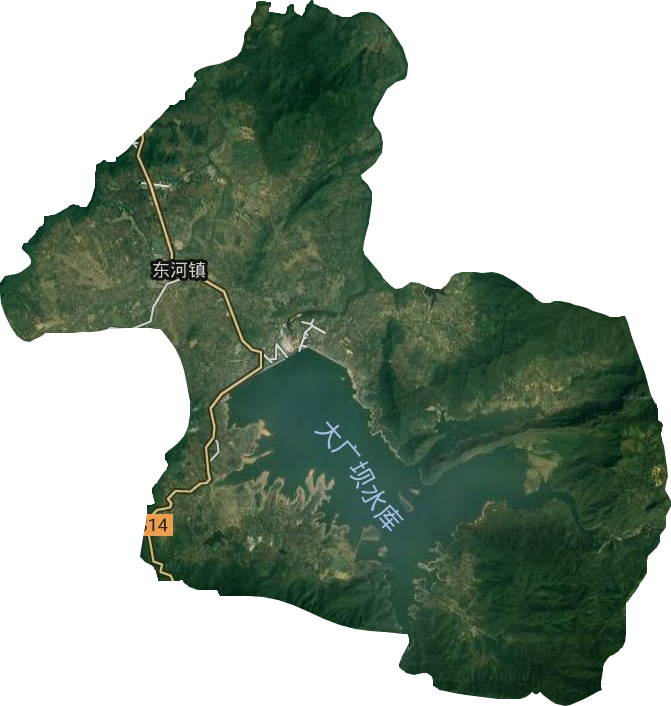 东河镇卫星图