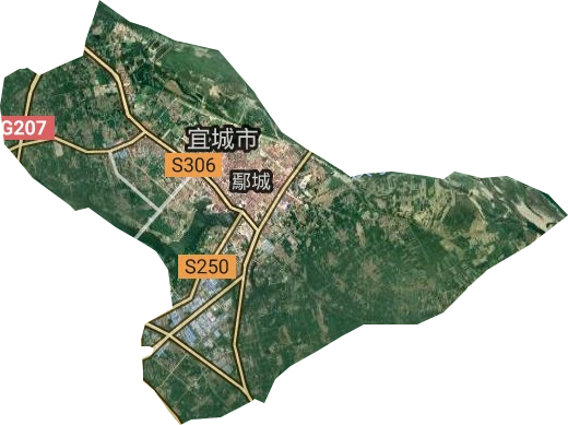 鄢城街道卫星图