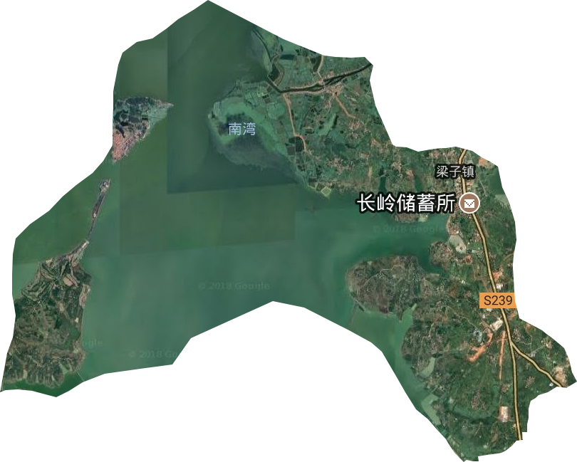 梁子生态管理区（镇）卫星图
