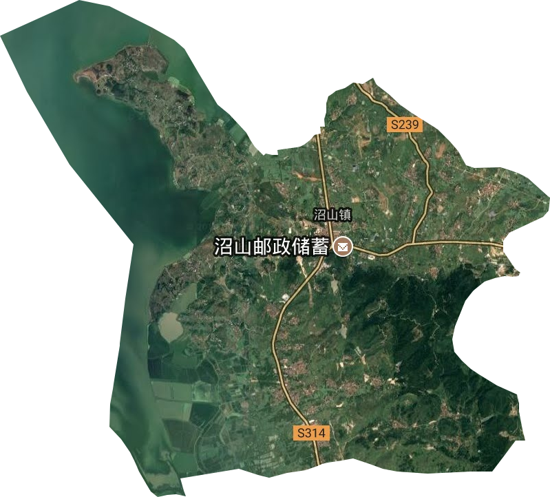 沼山镇卫星图