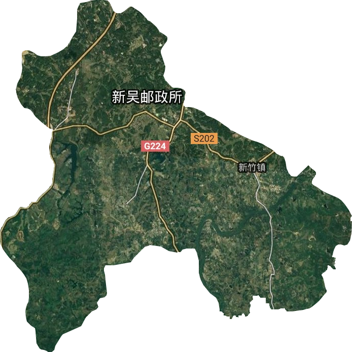 新竹镇卫星图