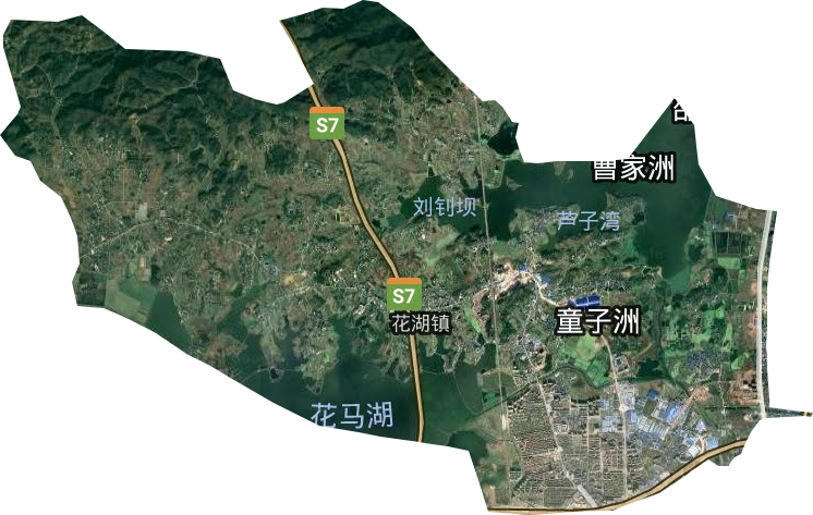 花湖镇卫星图