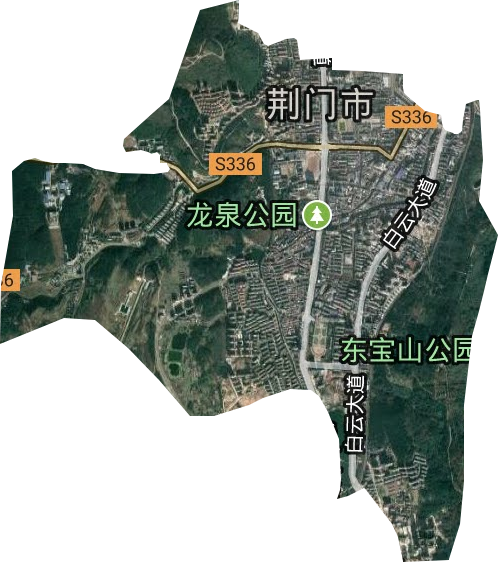 龙泉街道卫星图