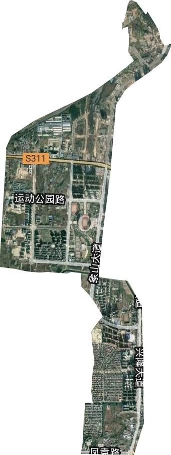 双喜街道卫星图