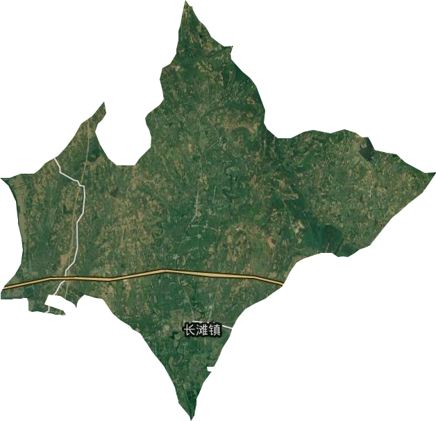 长滩镇卫星图