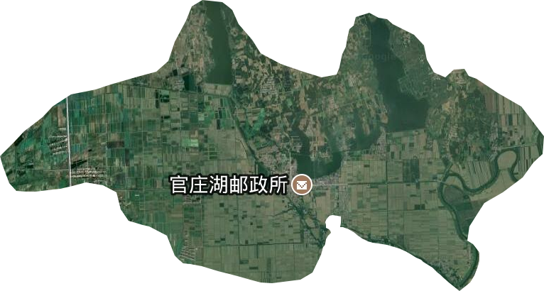 钟祥市官庄湖管理区卫星图
