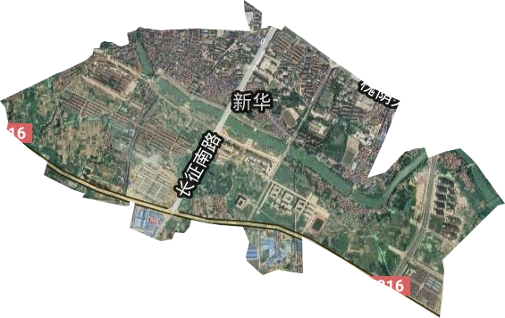 孝南区新华街办事处卫星图