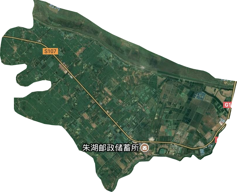 孝南区朱湖办事处卫星图