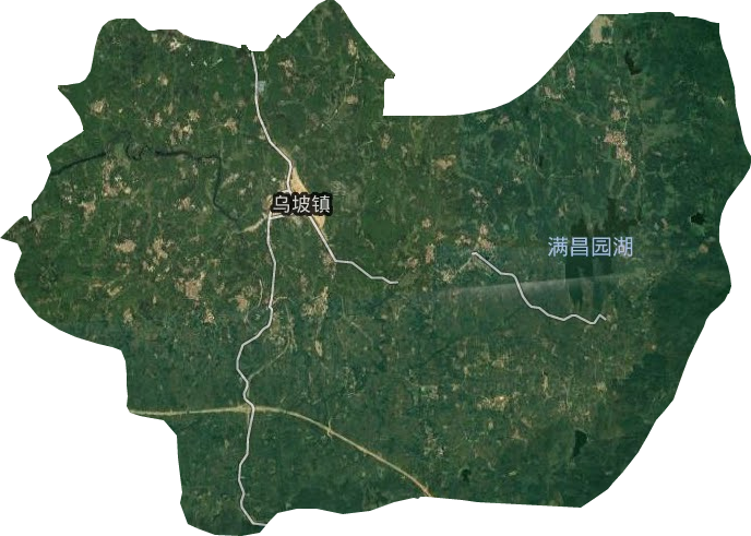 乌坡镇卫星图