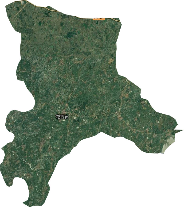 花西乡卫星图