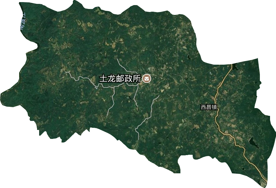 西昌镇卫星图