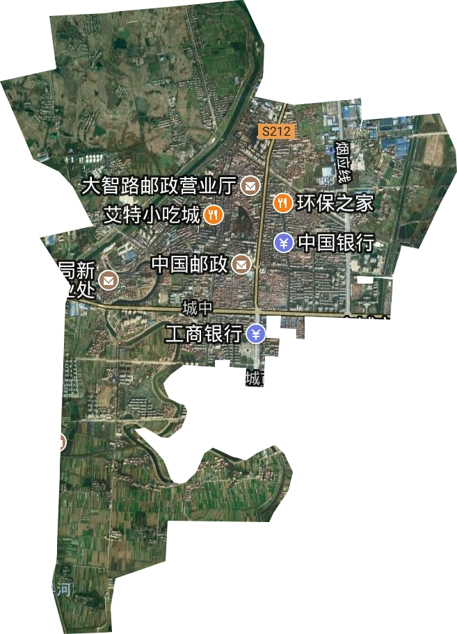 城中街道卫星图