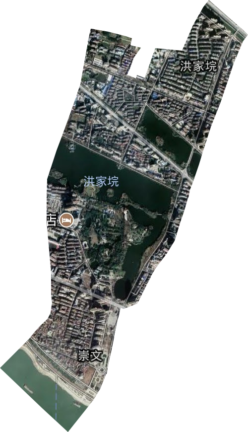 崇文街道卫星图