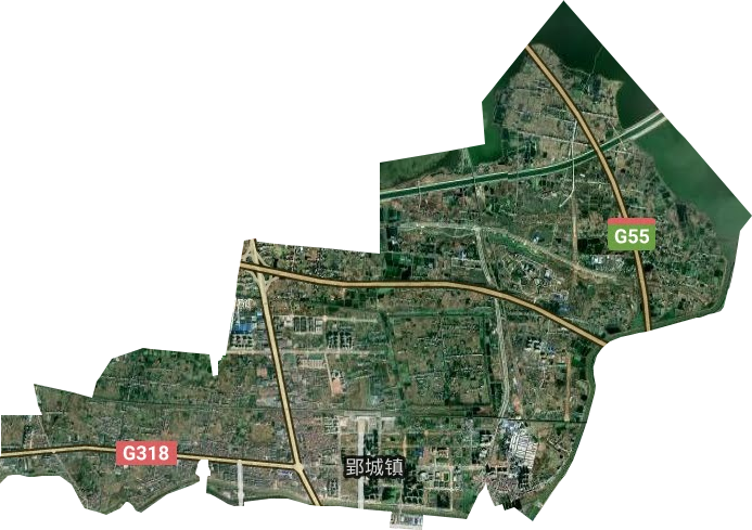 郢城镇卫星图