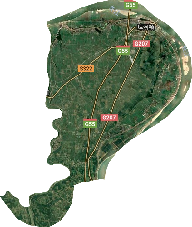 埠河镇卫星图