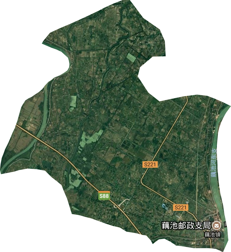 藕池镇卫星图