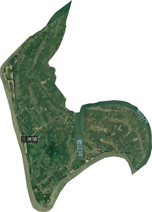 三洲镇卫星图