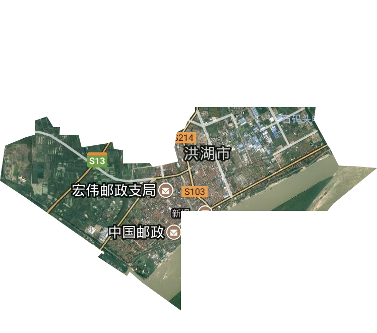 新堤街道卫星图