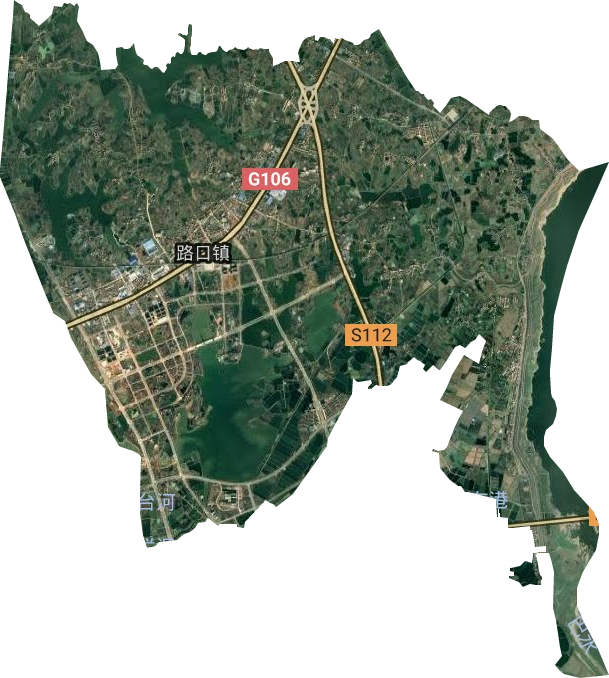 路口镇卫星图