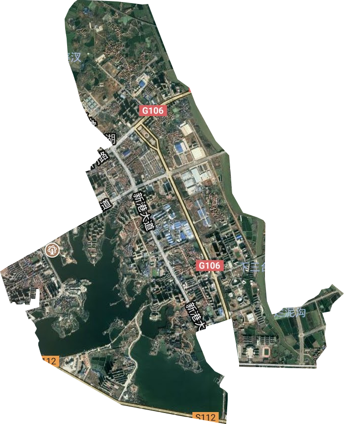 黄冈经济开发区卫星图