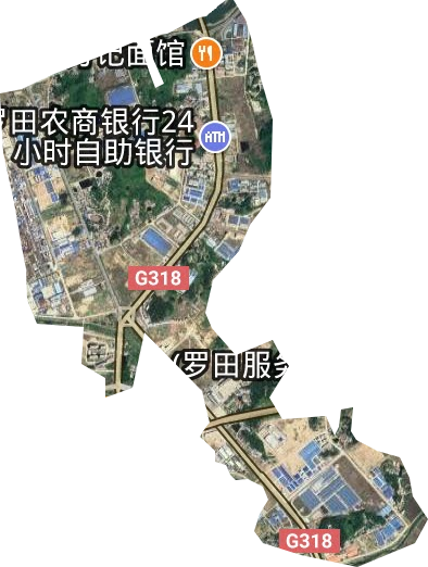 罗田县经济开发区卫星图
