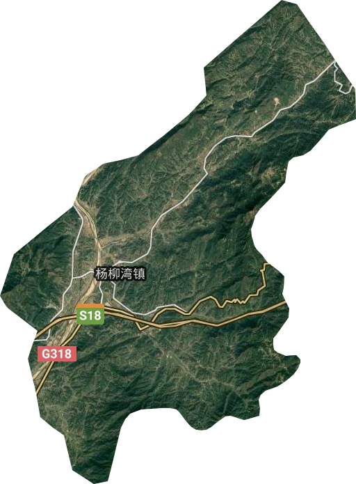 杨柳湾镇卫星图
