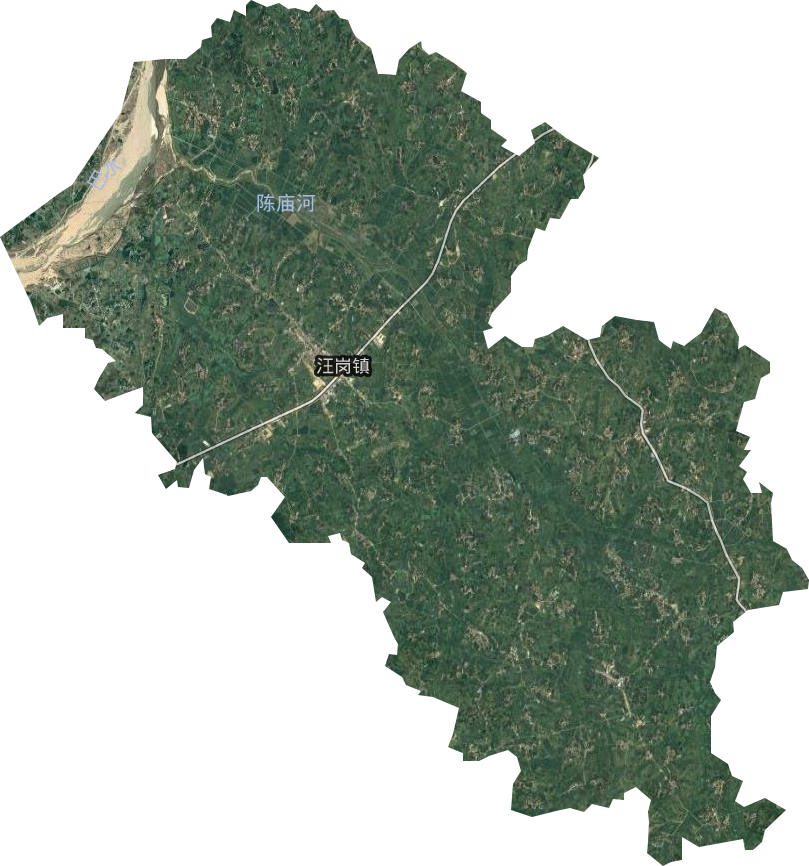 汪岗镇卫星图