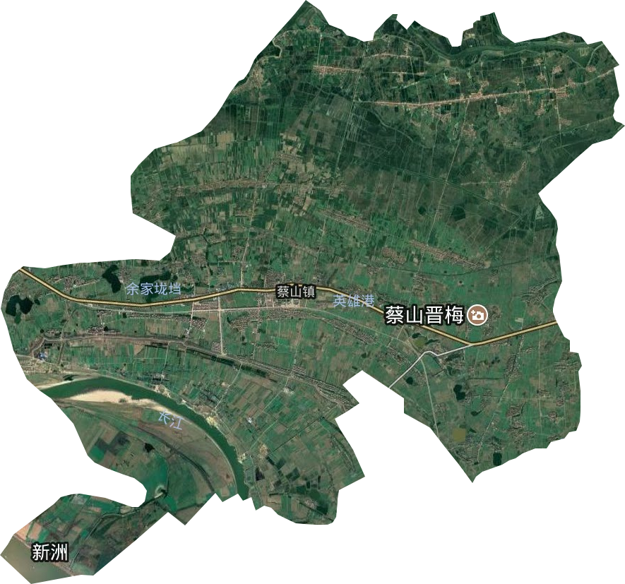 蔡山镇卫星图
