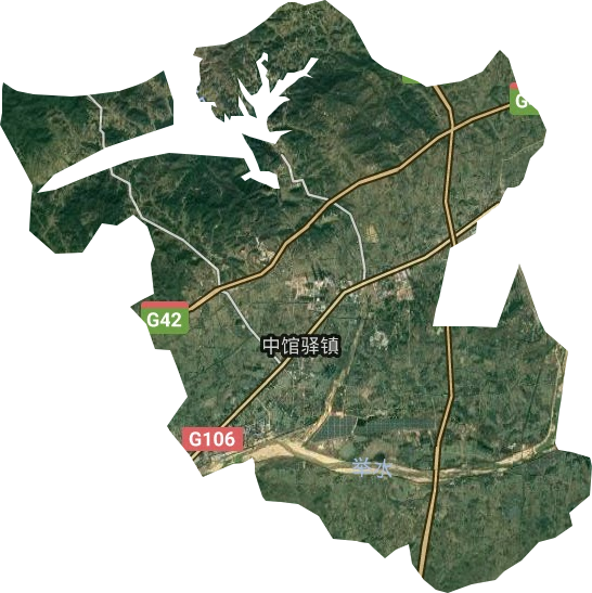 中馆驿镇卫星图