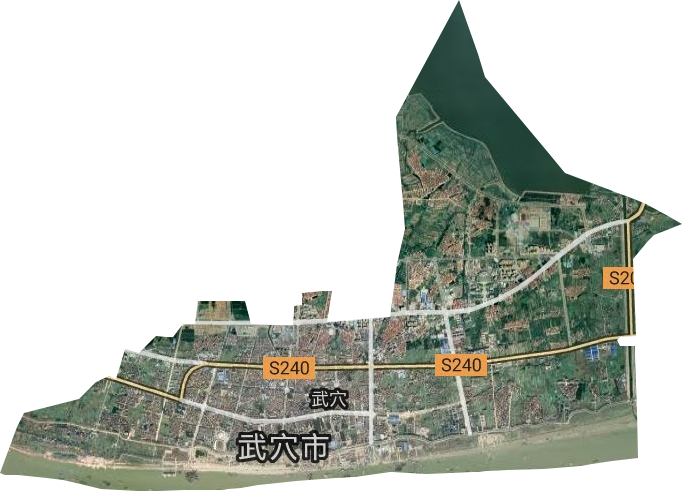武穴街道卫星图